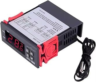 AC 220V Digital Thermostat, Temperature Regulating Device 10A with NTC Sensor for Incubator (STC-1000)