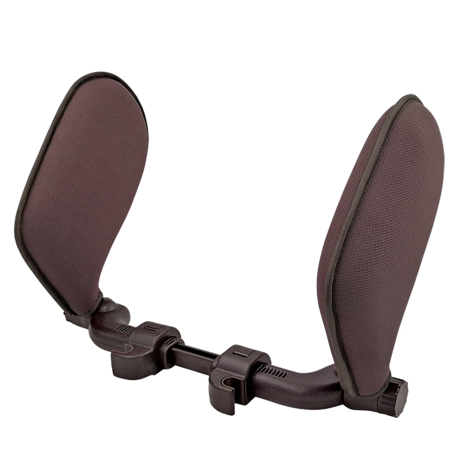 FETION Car Neck Support Pillow, U Shaped Car Sleeping Pillow Adjustable Car Seat Headrest Pillow with Memory Foam Comfortable Car Rest Pillow for Kids Adults/679 (Color : Coffee Red)