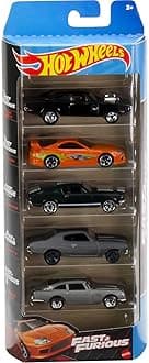 Fast and FURIOUS Box of 5 Models Car Dodge Charger Toyota Supra Mustang Aston Martin - Scale 1:64 - HND08