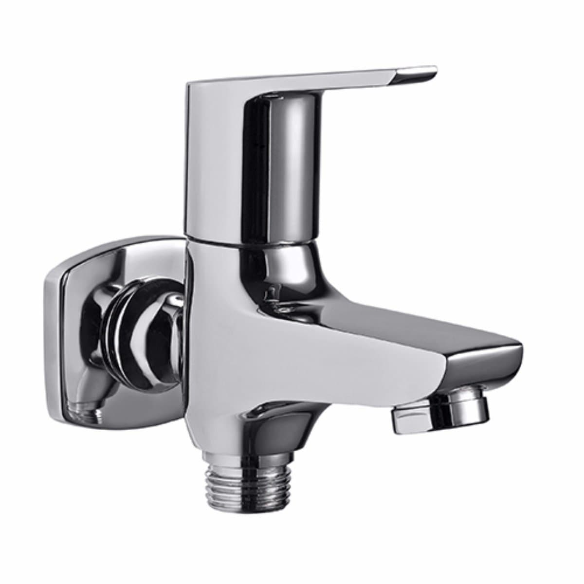 Essco Jaquar Brass 2-Way Chrome Finish Bib Cock- Silver