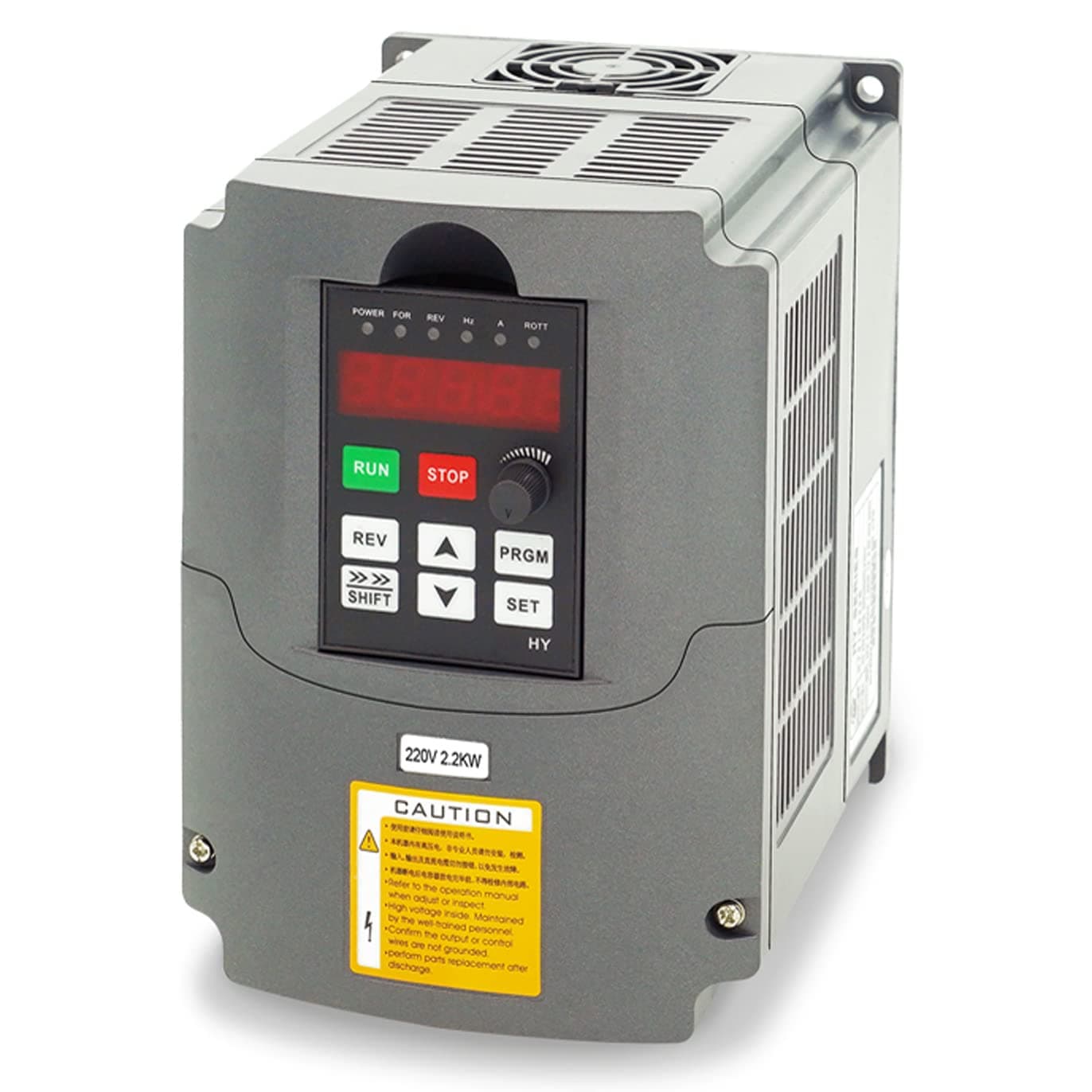VFD,Variable Frequency Drive,2.2kW 3HP,AC 1 or 3 Phase 220V Input, 3 Three-Output,for 220V Motor/Spindle Speed Rotation,HY Series