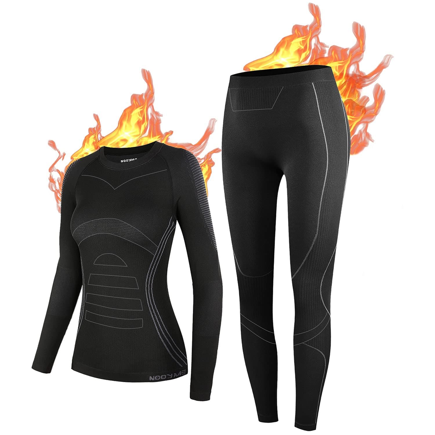 NOOYMEThermal Underwear Base Layer Long Johns for Cold Weather
