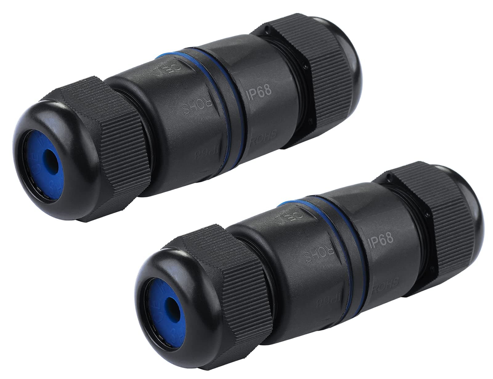 Waterproof RJ45 Connector 2 Pack IP68 Cat6/Cat5E/Cat5 Coupler Shielded for Outdoor Ethernet LAN Cable Extender Female to Female