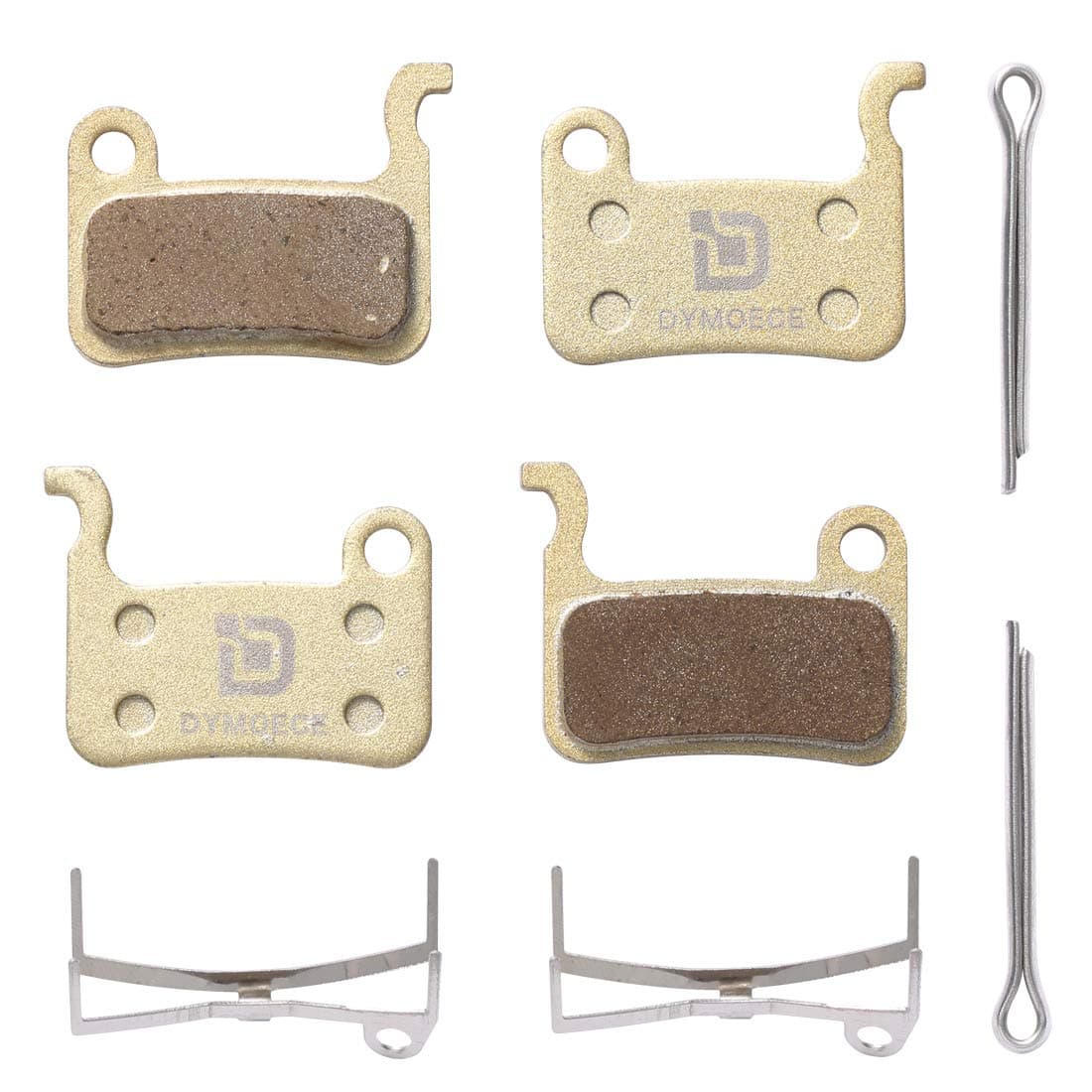 2 Pairs Bicycle Disc Brake Pads Compatible with Shimano Deore XT XTR LX SLX Hone Alfine Saint Disc Brake(Resin,Semi-Metallic,Sintered Metal)