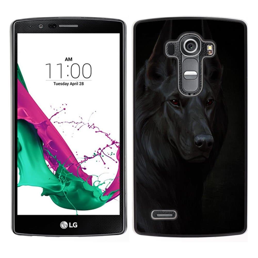 For LG G4 Case , Black Dog Guard - Colorful Pattern Hard Back Snap-On Cover Case Skin Mobile Phone Shell Bumper