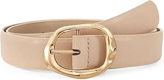 JASGOOD Women Leather Belt for Jeans Pants Ladies Casual Waist Belt Fashion Women Belt with Gold Buckle