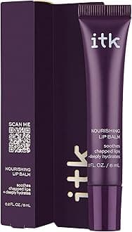 Nourishing Lip Balm - Hydrate Dry, Chapped Lips with Shea Butter + Coconut Oil + Vitamin E - Moisturizes + Soothes Chapped Lips - Glossy, Fragrance Free, Clear, 0.2 Oz