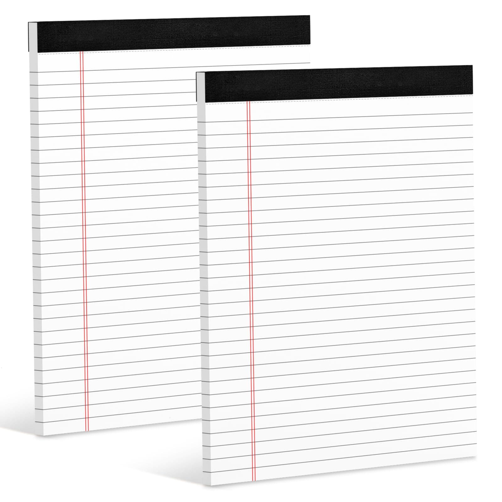 Legal Pads 8.5 x 11 White Note Pads 8.5 x 11 In 2 Pack Notepads 8.5 x 11 Writing Pads of Paper 8.5 x 11 Legal Notepads Wide Ruled White Lined Paper Pads 8.5 x 11 30 Sheets Per Legal Note Pads 8.5 x 11