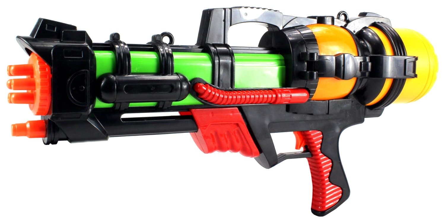Summer Splasher No.6 23" Single Nozzle Pump Toy Water Gun, Super Blaster Soaker (Colors May Vary)