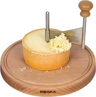 Cheese Curler Amigo - Tete de Moine Curler - Original Cheese Curler - Girolle Curler - Cheese Flower - Wooden base