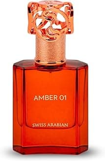 Swiss Arabian Amber 01 - Luxury Products From Dubai - Long Lasting, Addictive Personal EDP Spray Fragrance - Seductive Signature Aroma - 1.7 Oz