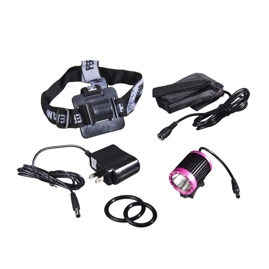 CE Certificate KinFire A5BR 3-Mode CREE 1T6 LED 1200 Lumen Headlight,Black & Red