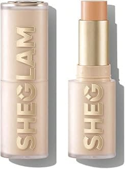 SHEGLAM Skin Magnet High Coverage Foundation Stick Longwear Medium Face Makeup for All Skin Types-Warm Vanilla