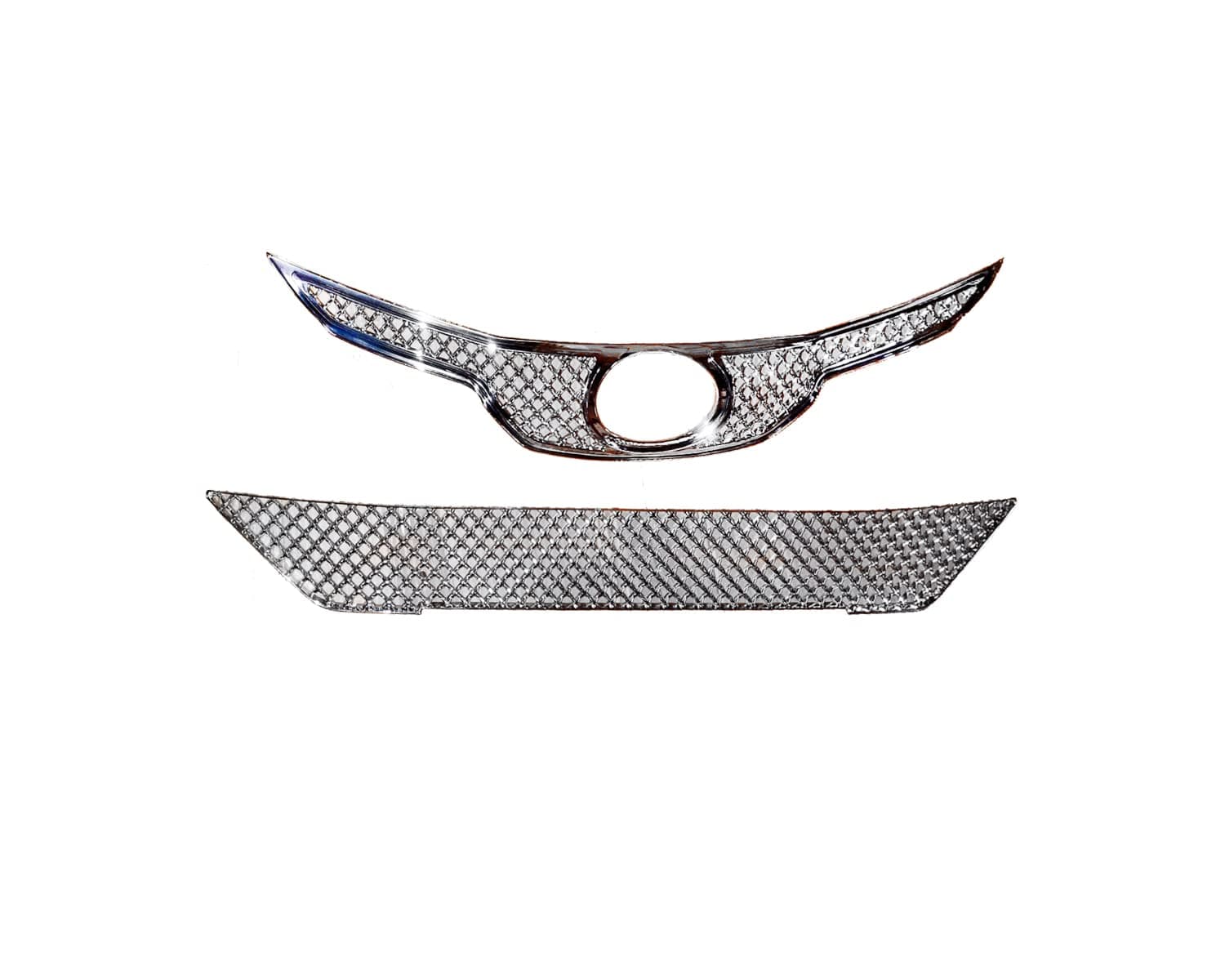 CAR SAAZ Bentley Style 4Pcs Front Chrome Grill Compatible with Etios Type 3 (2018-2019)
