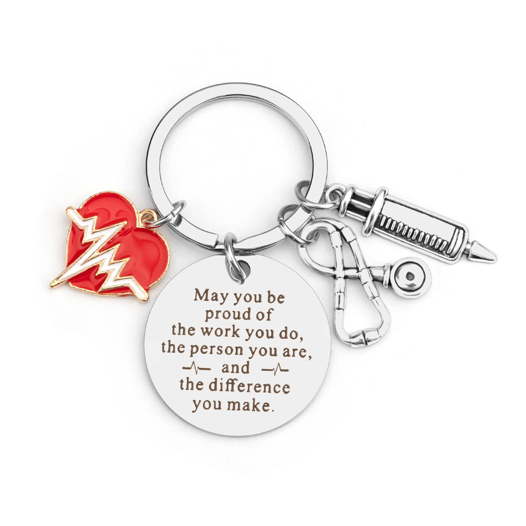 BOMEON Nurse Keychain - Practitioner, Student, and Medical Assistant Gift
