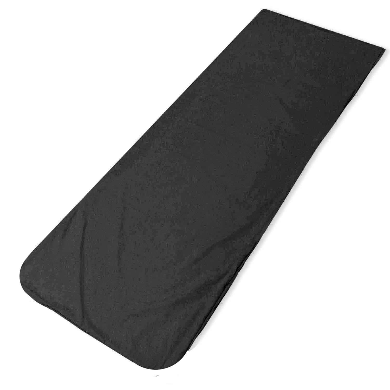 ADD GEAR Sleeping Bag Liner Cotton Soft Lightweight Sleep Sack Liner for Rented Sleeping Bags - Black