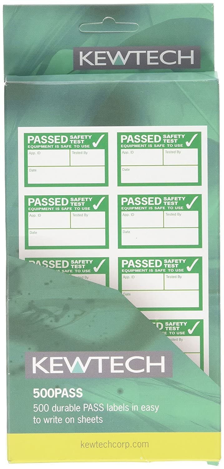 KewtechPAT Testing Pass Labels Pack of 500 | PAT Testing Equipment