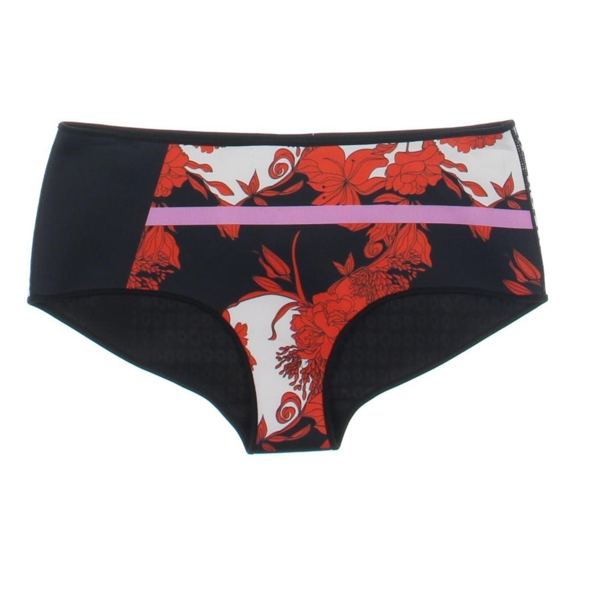 Clover Canyon Secret Garden Reversible Neoprene Bikini Bottom, Multi, Small