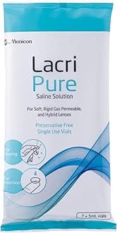 Menicon LacriPure Rinsing & Insertion Saline 7 Vials
