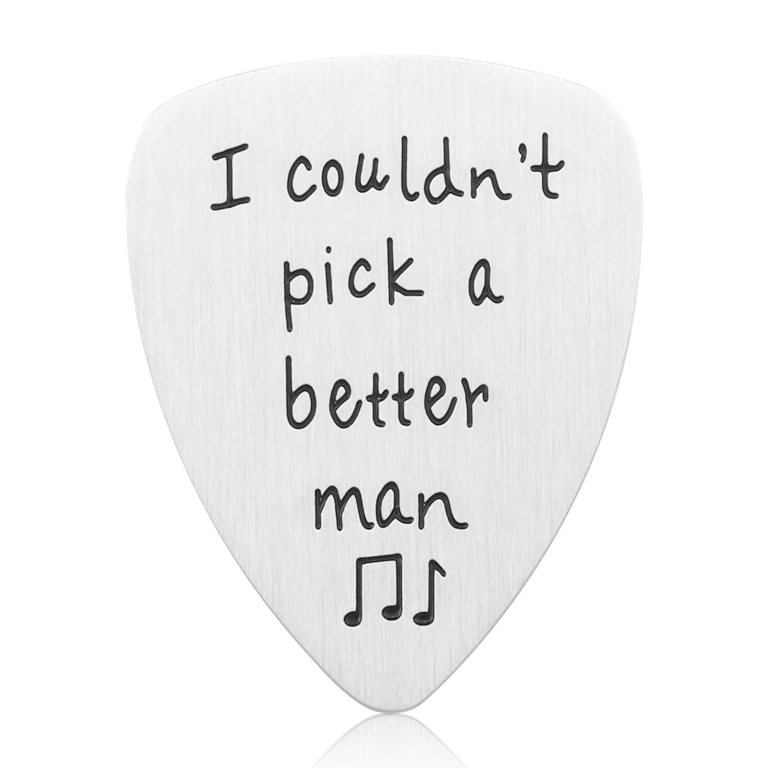 Anniversary Gifts for Him Men - I Couldn't Pick A Better Man Guitar Pick Musician Gifts for Boyfriend Husband, Valentines Gifts for Men, Boyfriend Gifts Husband Gifts for Christmas