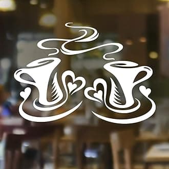 Coffee cups wall stickers kitchen vinyl decal home sticker mirror decor tile cup tea quotes pub decals walls transfers cafe decoration living room love cupboard transfer hallway stencil kitchens quote