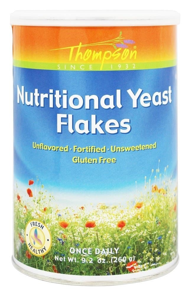 Thompson Nutritional Yeast, Coarse Powder, Natural (Jar) 1lb