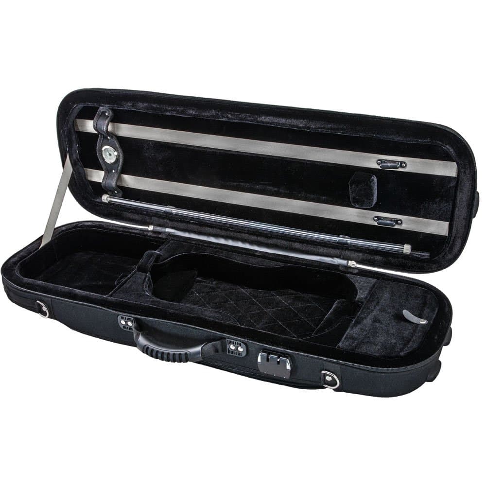 Sky Euro-design Violin Oblong Case 4/4 Size, Black