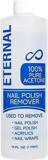 Gel Polish Remover for Nails - 100% Acetone Nail Polish Remover | Pure Acetone To Remove Acrylic Nails, Natural, Glue, Gel, Acrylic & Dip | Gel Nail Remover - 16 Fl Oz (Pack of 1)
