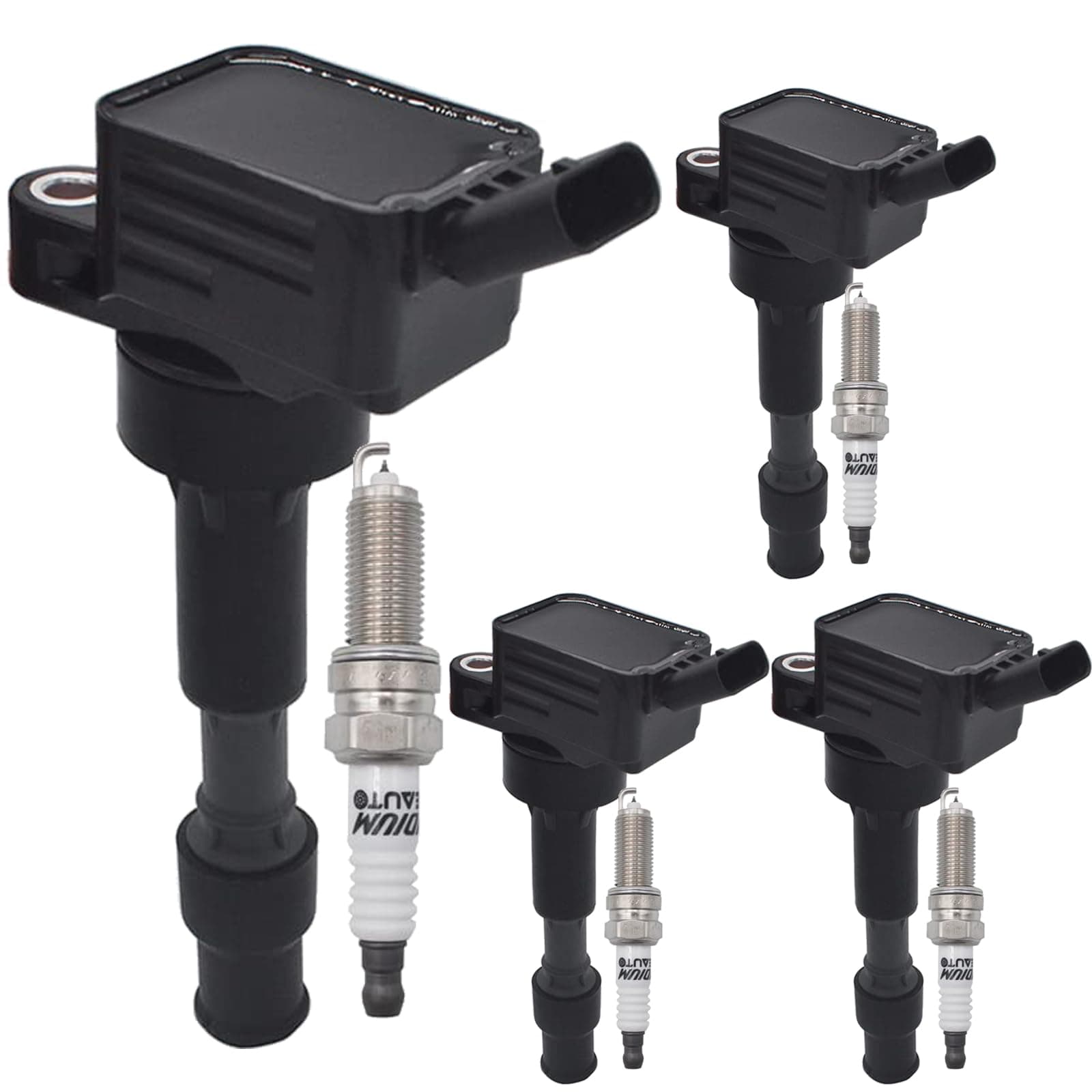 UF816 Ignition Coil Pack 27300-2E601 and Iridium Spark Plugs Set of 4 Fit For Hyundai Elantra 2015-2019,Sonata 2016-2019,Kona 2018 2019,Veloster 2019&Kia Forte 2016-2019,Optima 2017 2018 2.0L L4