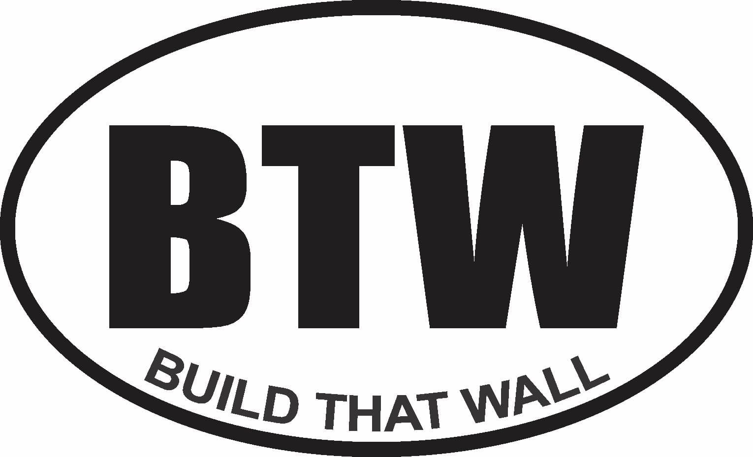 ION Graphics Build That Wall Trump Decal Window Bumper Sticker Political