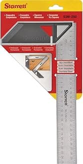 K53M-200-S Carpenters Try Square for Woodworking – 200mm Metric Set Square