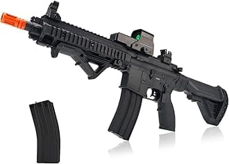 BIU BLASTER 30-Inch Gel Ball Blaster 140+ FPS, 80+ Ft Range Full-Size Electric Automatic Splatter Orby Dual Magazines 7.4V 1400mAh Battery for Outdoor Games, Ages 14+