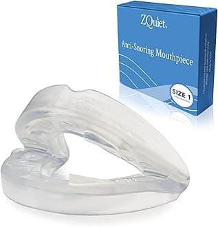 Anti-Snoring Mouthpiece, Comfort Size #1, Single Refill, Clear, Made in USA, BPA-Free, Medical-Grade Material