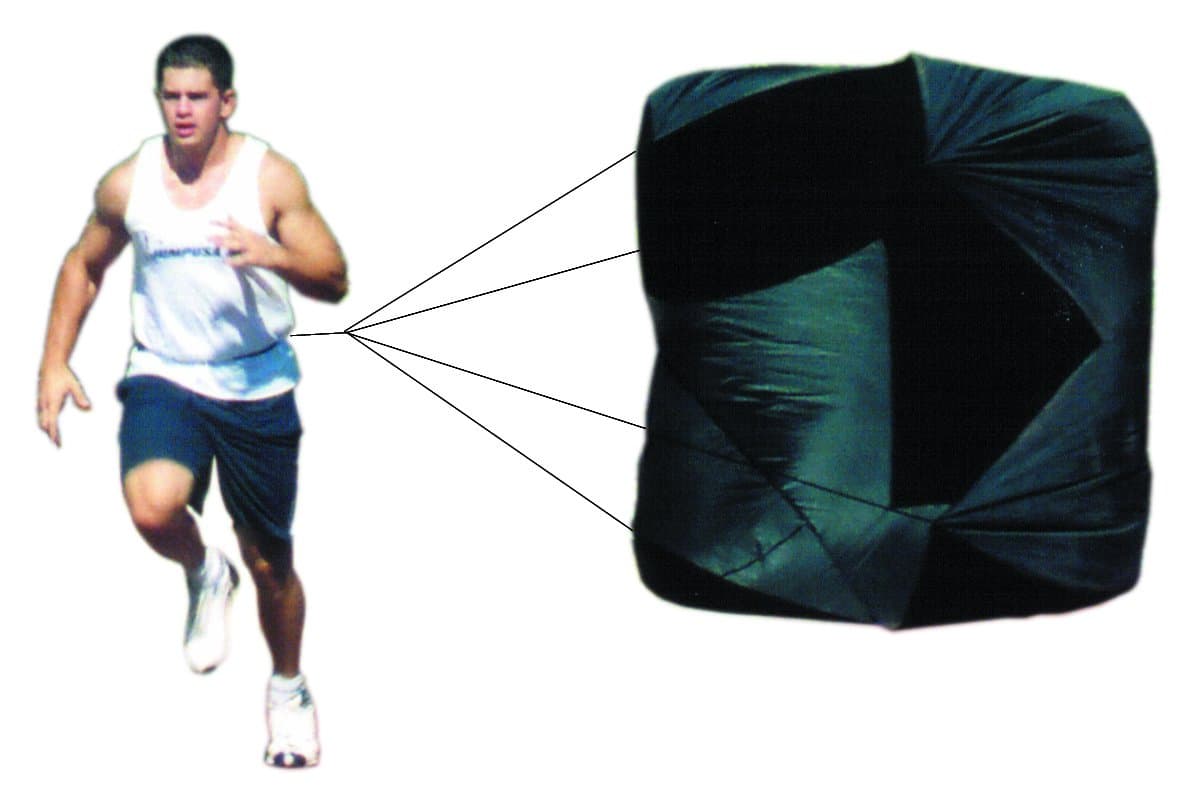 85" Super XL Monster Pull Running Speed Chute Resistance Parachute with Quick Release Belt