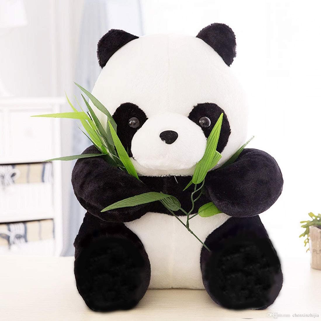 PEony Panda/Panda Teddy/Teddy Panda/Black & White Panda/Giant Panda/Bear/Panda Bear/Black Panda/Cute Panda for Girls and Boys/Kung Fu Panda/Panda Teddy Black & White, 1 Feet