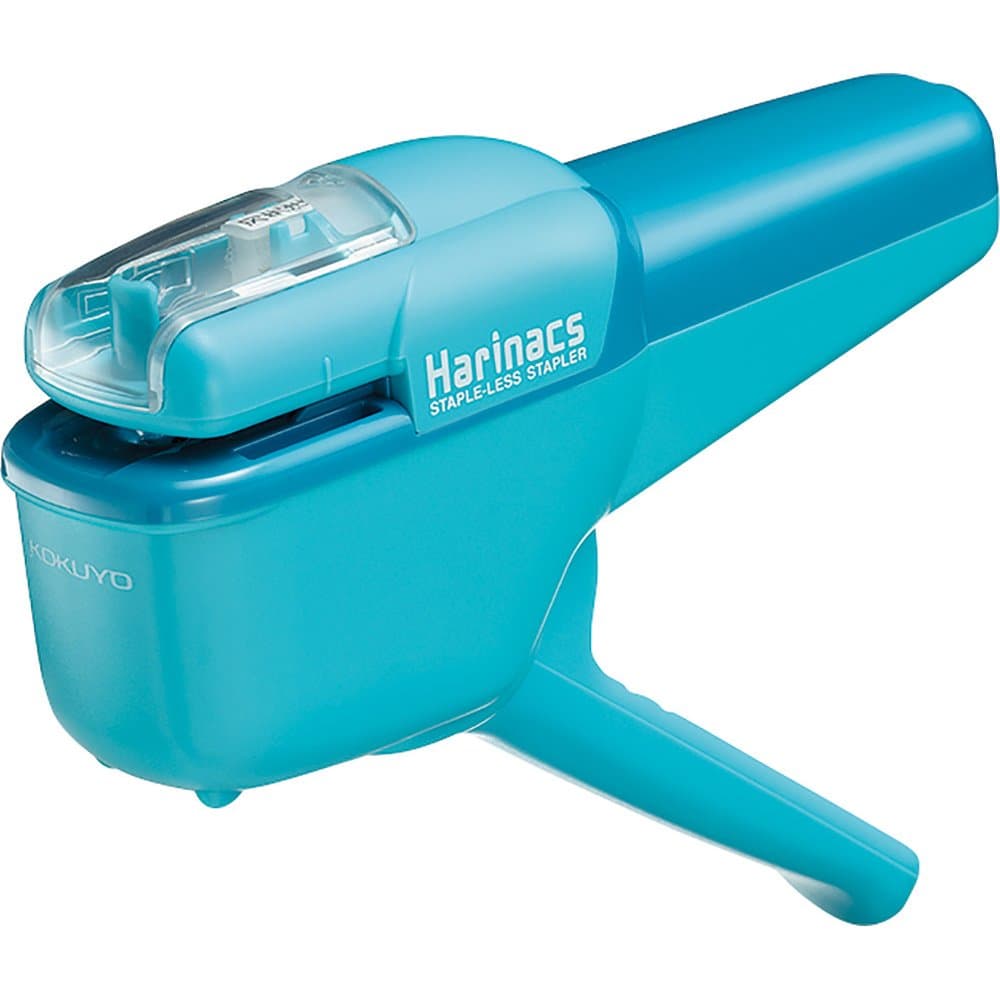 Harinacs Stapleless Stapler,Portable Staple Free Stapler,10 Sheets Capacity, Light Blue, Japan Import (SLN-MSH110LB)