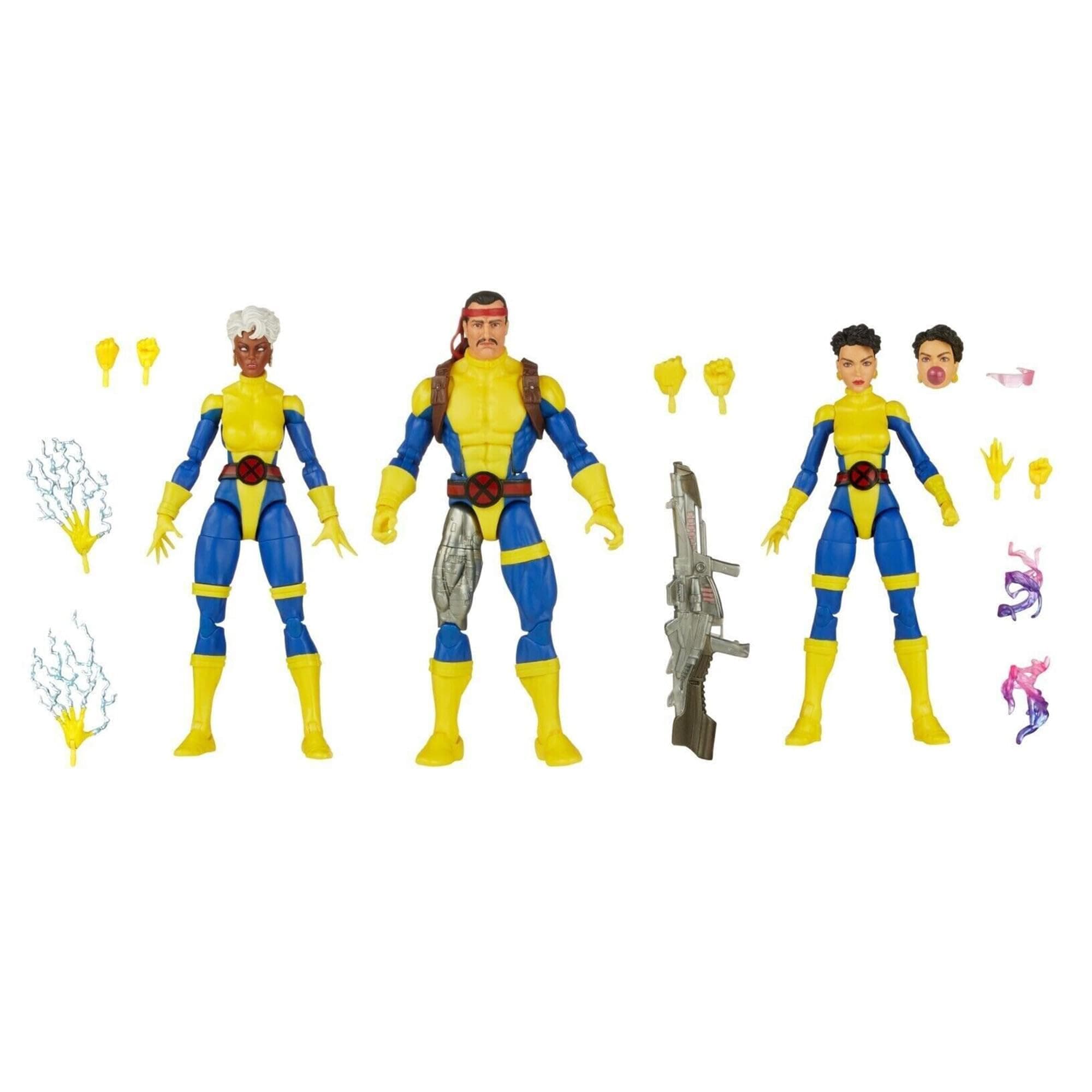 Legends Series: Marvel’s Forge, Storm, & Jubilee X-Men 60th Anniversary Marvel Action Figure Set, 6-Inch Action Figures