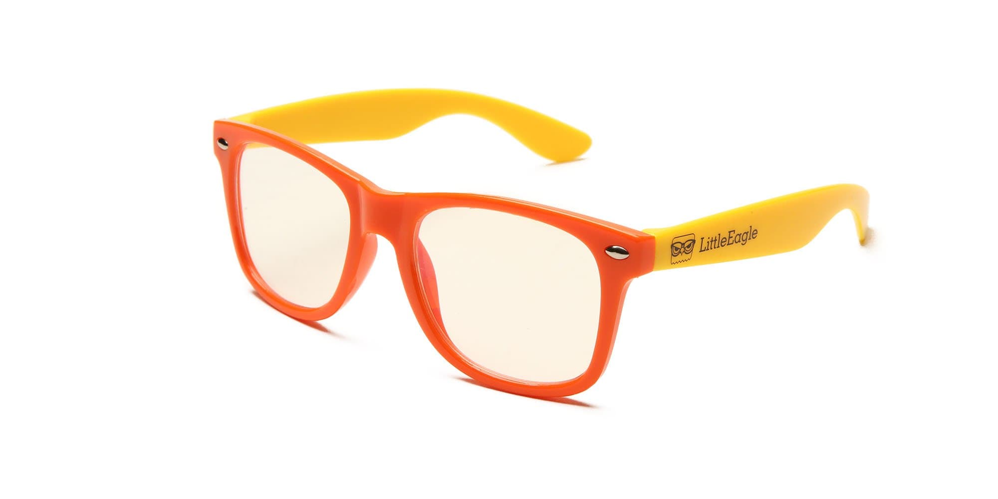 Kids Blue Light Blocking Glasses for Computers, Phones, TV, Video Gaming | Anti-Glare Optics for Eye Protection | Prevent Eye Strain | Video Games, Monitor Reading + Laptop Mac + PC | Orange