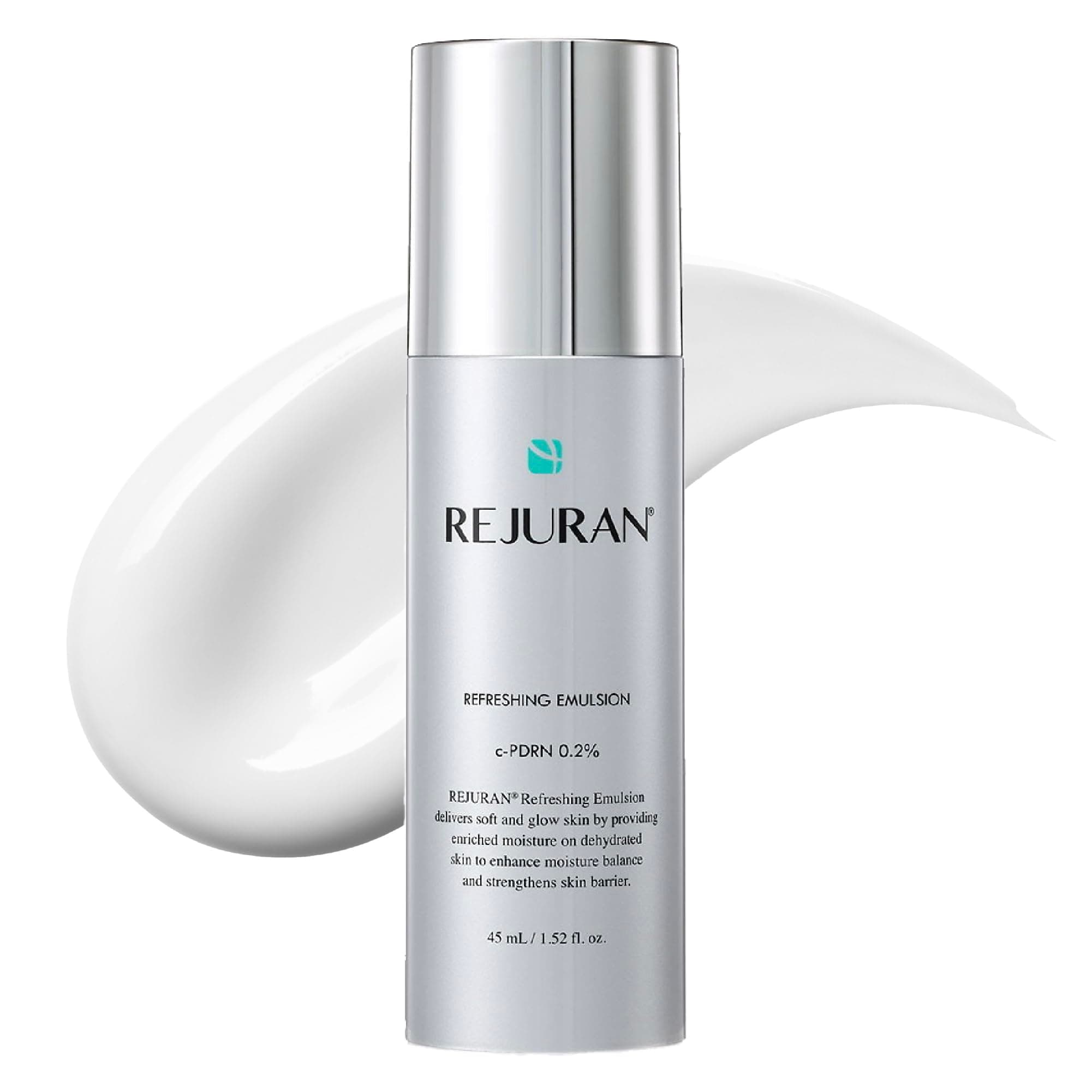 REJURAN® Refreshing Emulsion, c-PDRN® - Salmon DNA Facial Moisturizer for Deep Hydration, Radiance-Boosting, Firmness, Skin Elasticity, and Optimal Moisture Balance. Korean Skincare (1.52 fl oz)