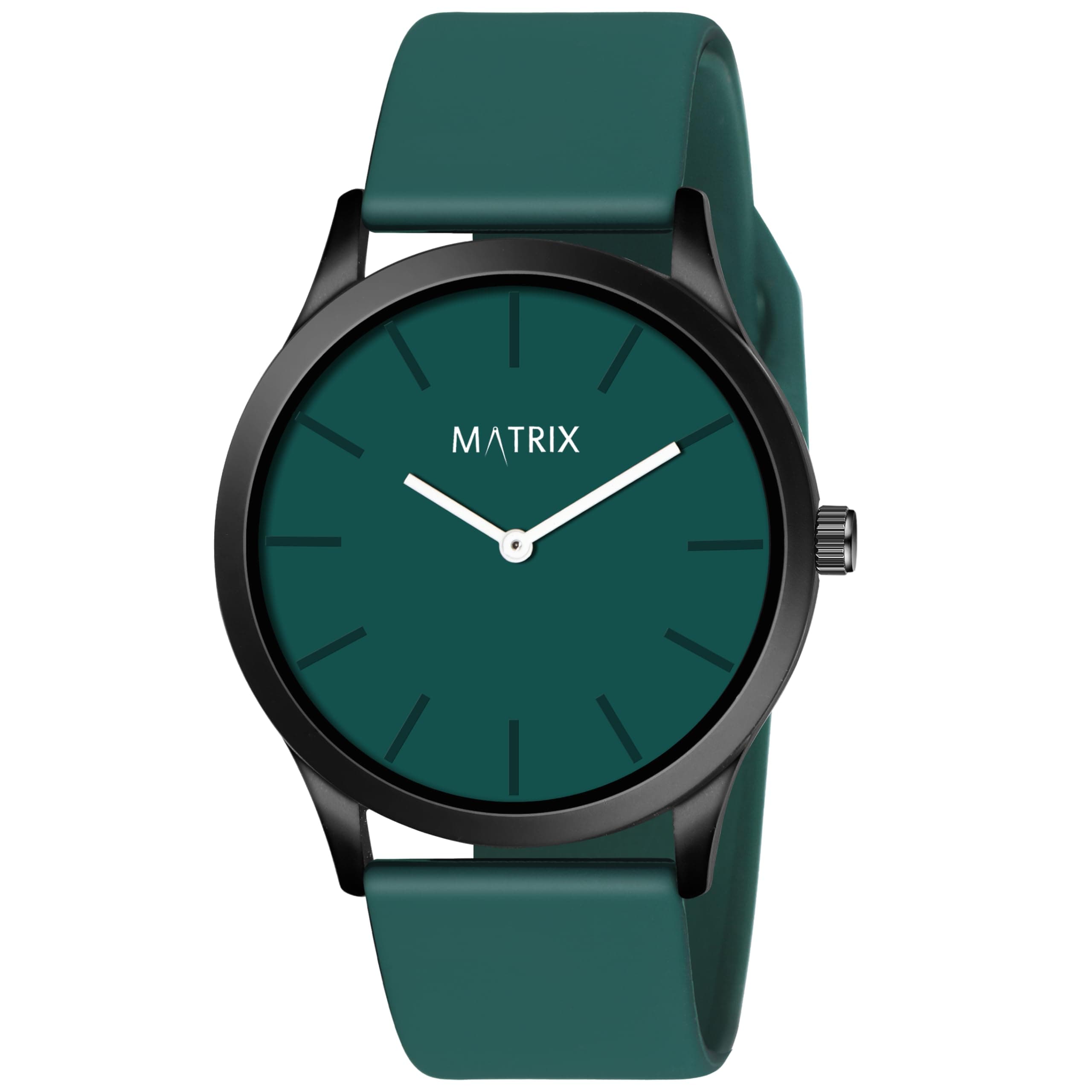 Matrix Minimalist Dial with Softest Silicone Strap Analog Wrist Watch for Men & Boys