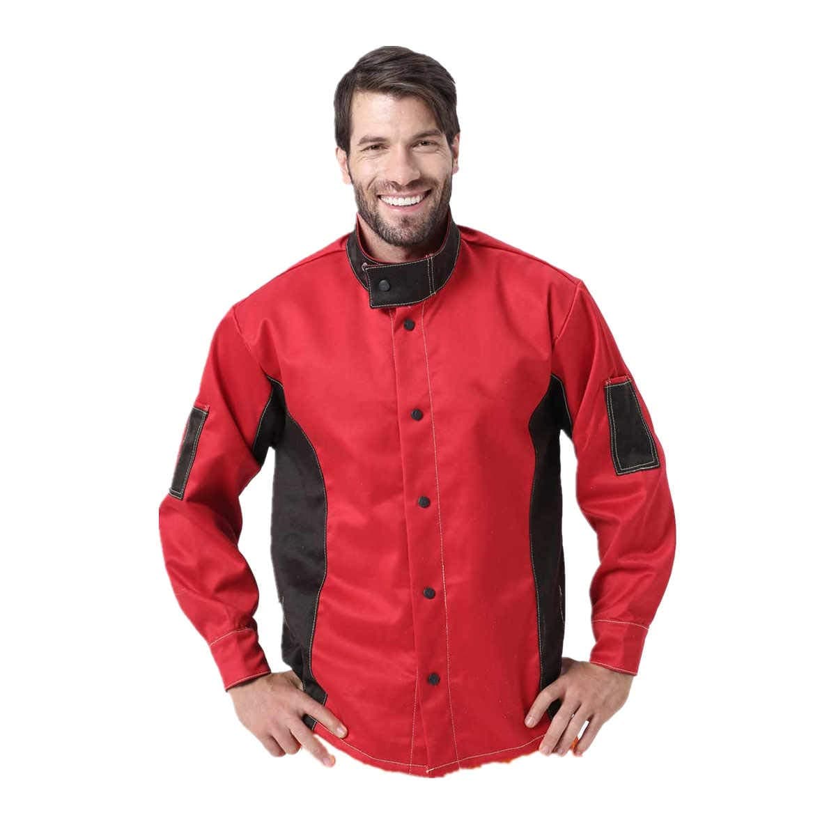 Working Clothes Flame Heat Abrasion Resistant Worker Jacket Welding Apparel Welder Safety Welding Jacket