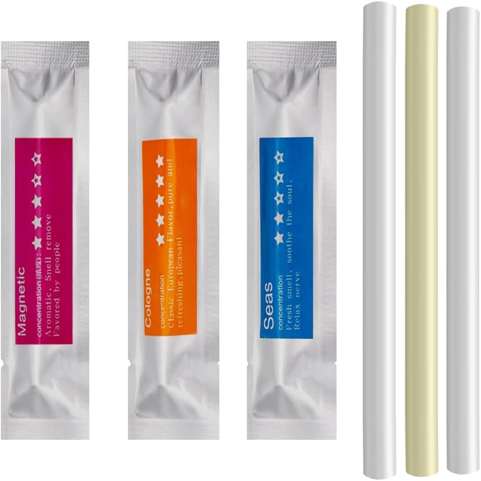 Refills for Solid Air Freshener, Replacement Aroma Bars - Aroma Sponge Sticks, 3pcs-5pcs(Cologne, Ocean, Magnetic, Lemon, Lavender)