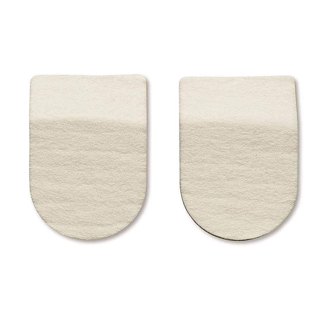 HAPADHeel Pads, 2 Inches Wide/1/2 Inch High - Wool Felt Heel Cushion Pads for Plantar Fasciitis and Other Heel Pain - 1 Pair of Hapad Heel Lifts