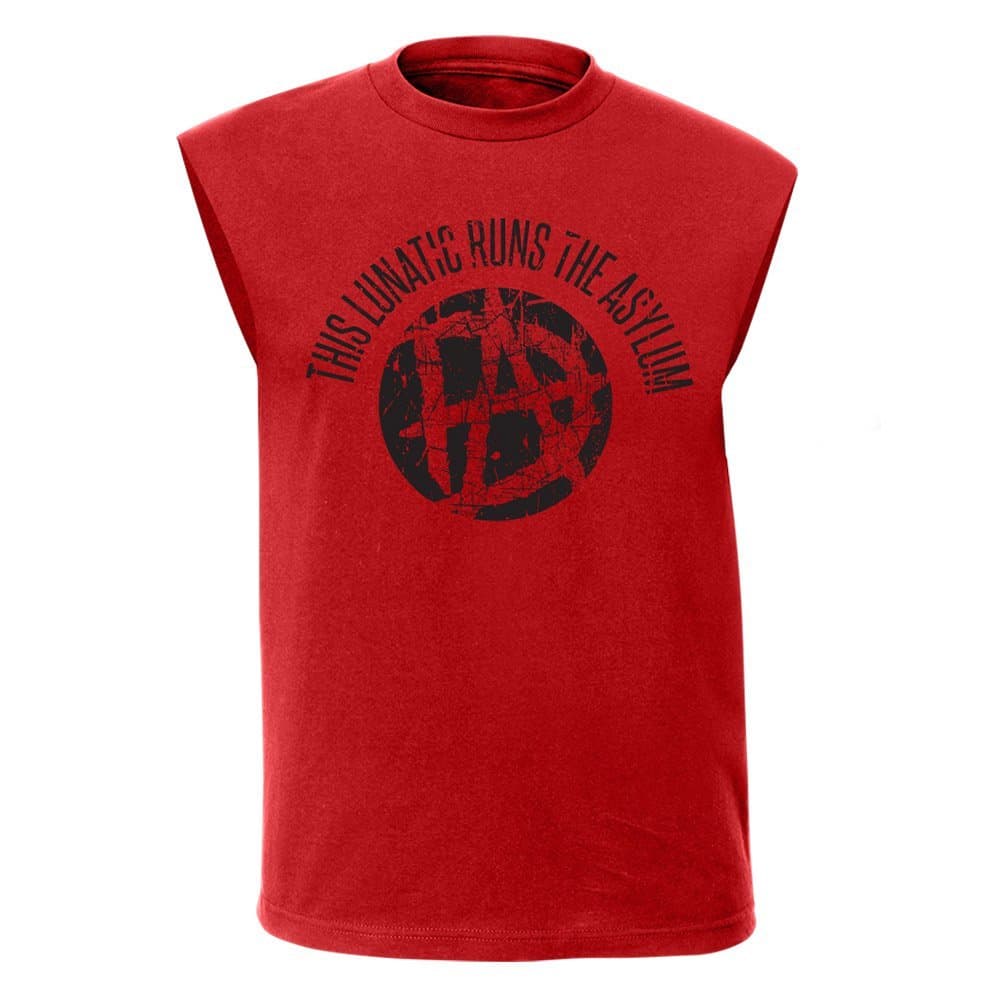 Official WWEShop Authentic Dean Ambrose This Lunatic Runs The Asylum Muscle T-Shirt