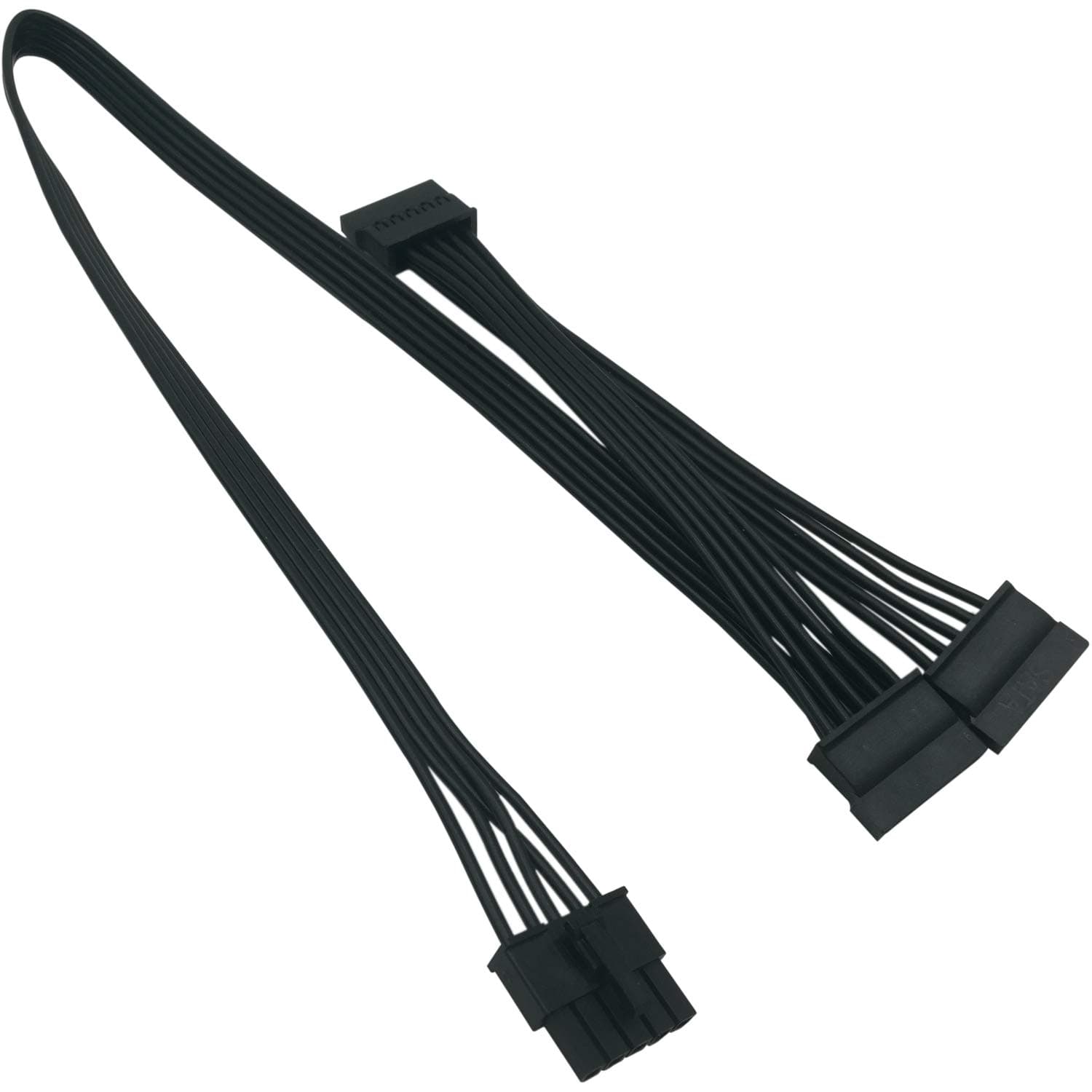 SATA Power Cable for Cooler Master PSUs, 5 Pin to 3X 15 Pin SATA Hard Drive HDD Power Adapter Splitter for BTC Mining Riser Card 20-in(50cm)