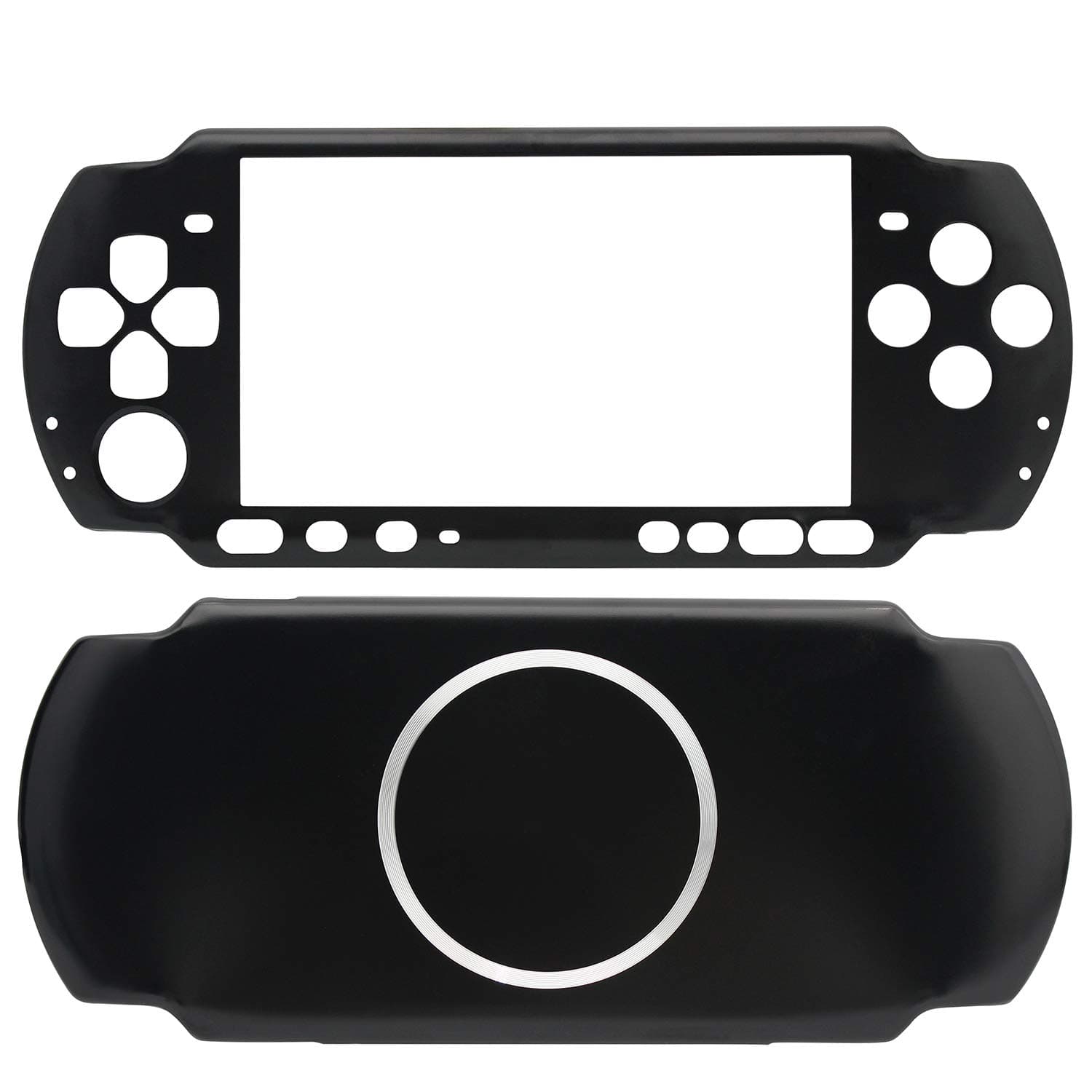 OSTENT Aluminum Hard Case Cover Shell Guard Protector Compatible for Sony PSP 3000 Slim Console Color Black