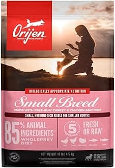 Grain Free High Protein Dry Dog Food Small Breed Recipe 10lb Bag