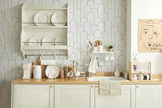 Wallpaper for Wall Sticker for Home,Office 45x300cm Sticker Wallpaper Peel and Stick Hexagon Removable Self Adhesive Waterproof Wallpaper(Pack of 1)