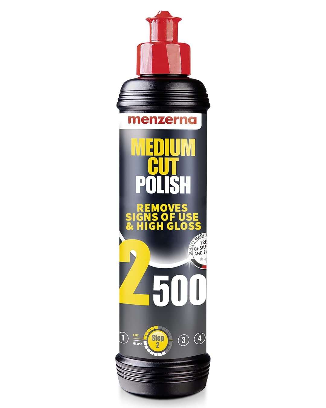 "Medium Cut Polish 2500" I Abrasive Polishing Compound for Medium Scratches and Signs of Use I Buffing and Polishing Compound for Scratch Repair & a Glossy Finish I Silicone Free I 250ml
