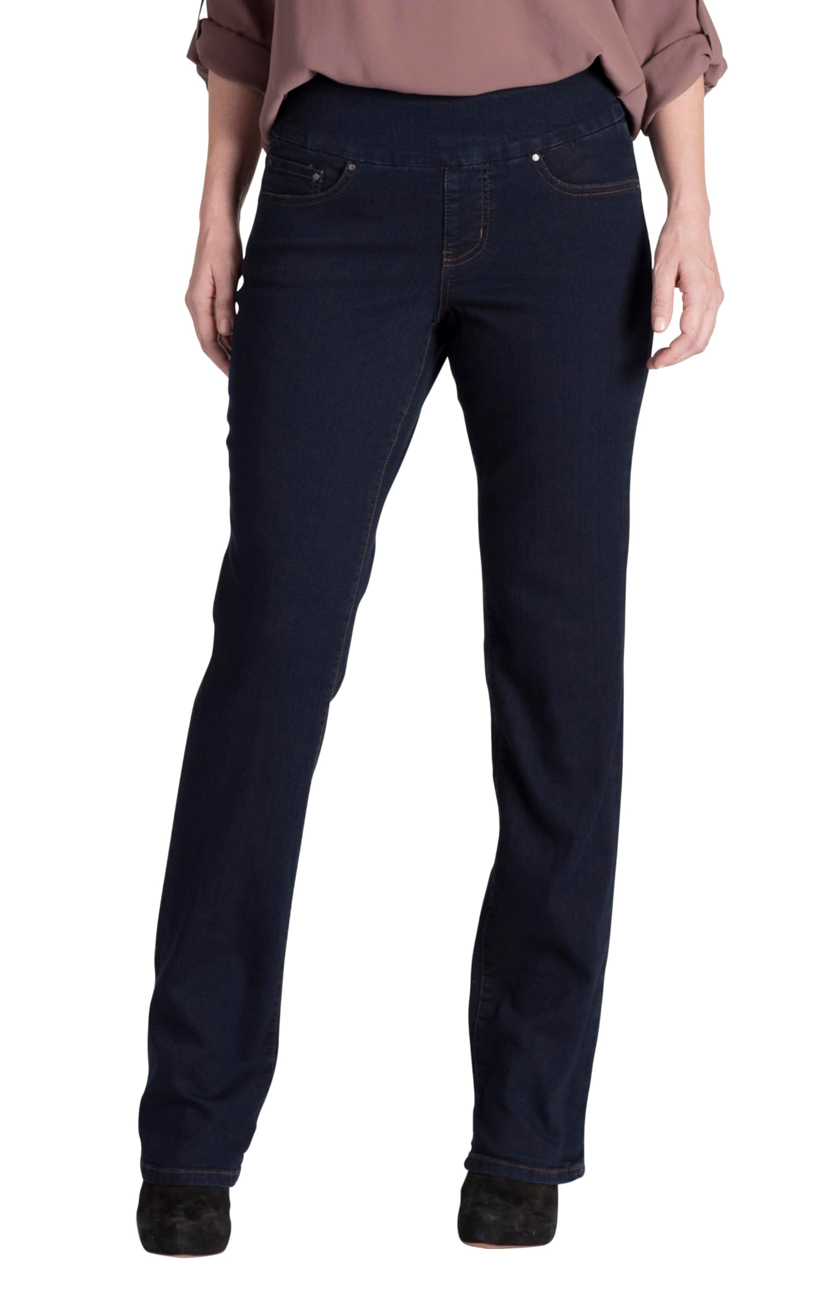 Jag JeansWomen's Petite Paley Pull On Bootcut Jean in Comfort Denim